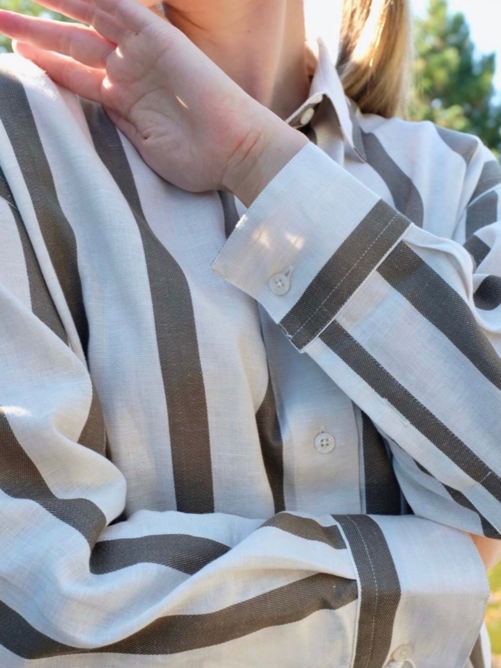 CORDERA wide stripes shirt